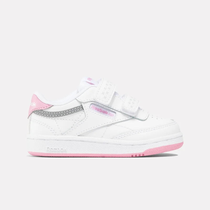 Reebok Reebok Παιδικά Sneakers για Κορίτσια Λευκά Ρόζ Sneaker Κορίτσι / Sneaker Girl reebok-kids-club-c-2v-2-0-sneakers_22251573_52745006_2048
