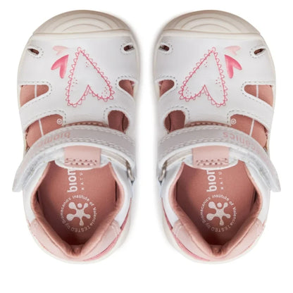 Biomecanics Anatomical Leather Slippers for Girls White