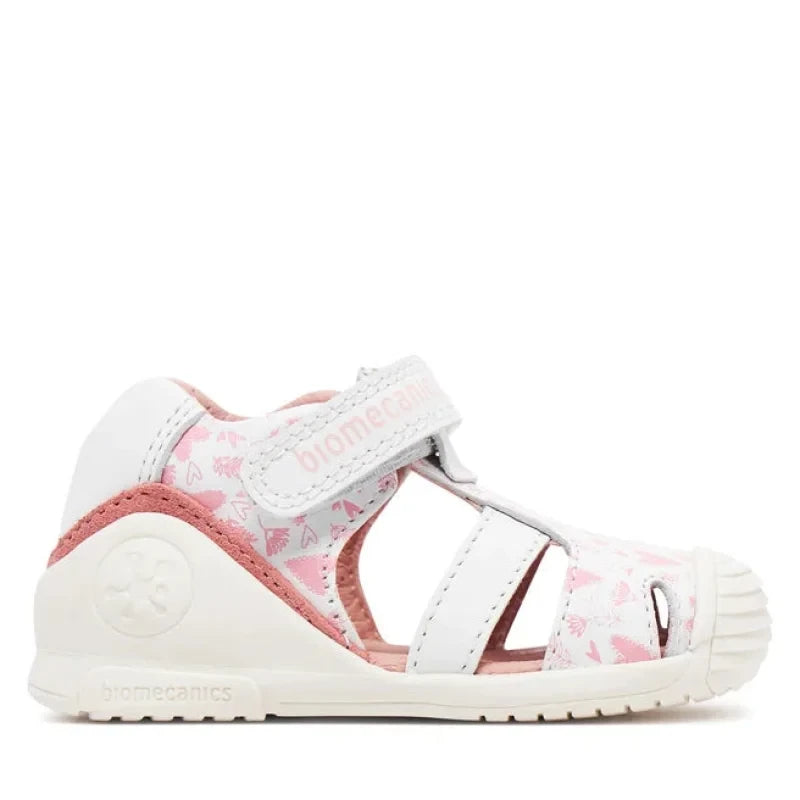 Biomecanics Biomecanics Δερμάτινα Παπουτσοπέδιλα Ανατομικά για Κορίτσι Λευκά Πέδιλο Κορίτσι / Sandals Girl sandalia-biomecanics-242104-b-blanco-0000303701710_1