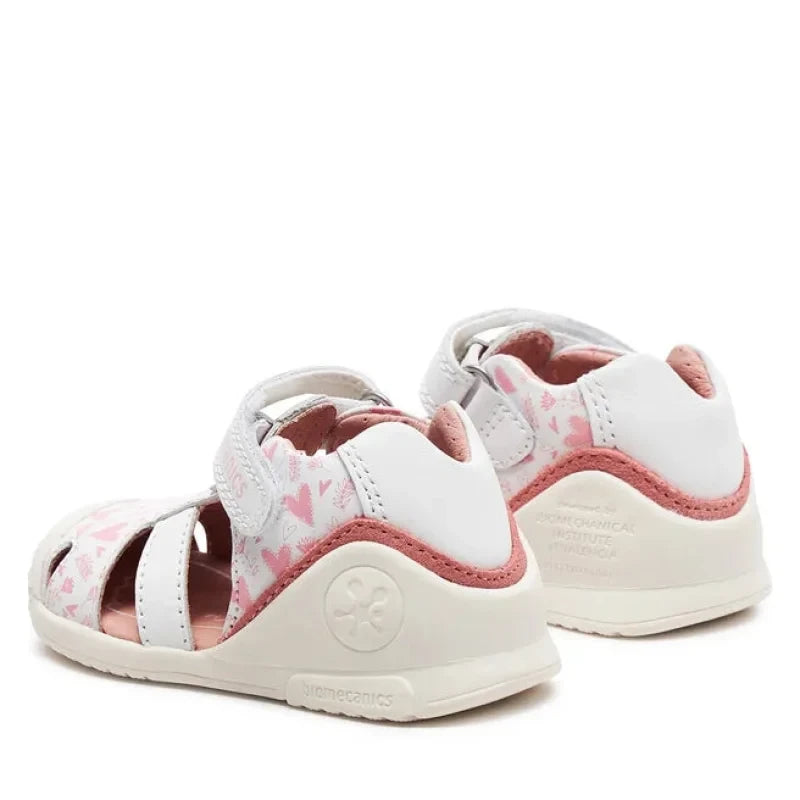 Biomecanics Biomecanics Δερμάτινα Παπουτσοπέδιλα Ανατομικά για Κορίτσι Λευκά Πέδιλο Κορίτσι / Sandals Girl sandalia-biomecanics-242104-b-blanco-0000303701710_2