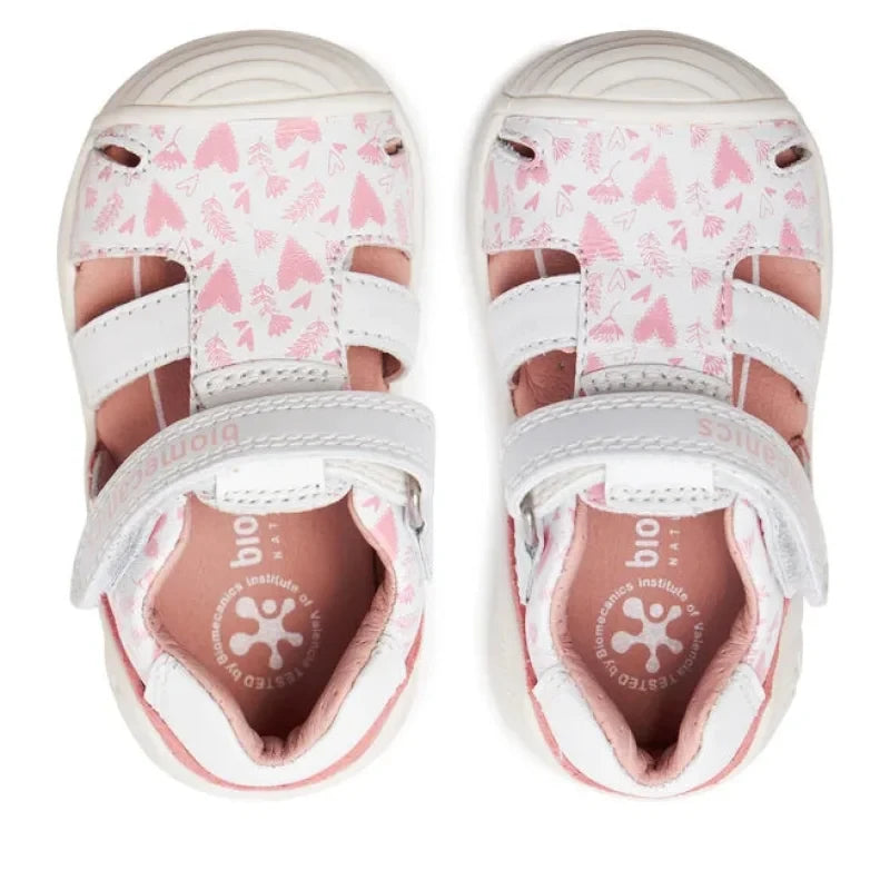 Biomecanics Biomecanics Δερμάτινα Παπουτσοπέδιλα Ανατομικά για Κορίτσι Λευκά Πέδιλο Κορίτσι / Sandals Girl sandalia-biomecanics-242104-b-blanco-0000303701710_3