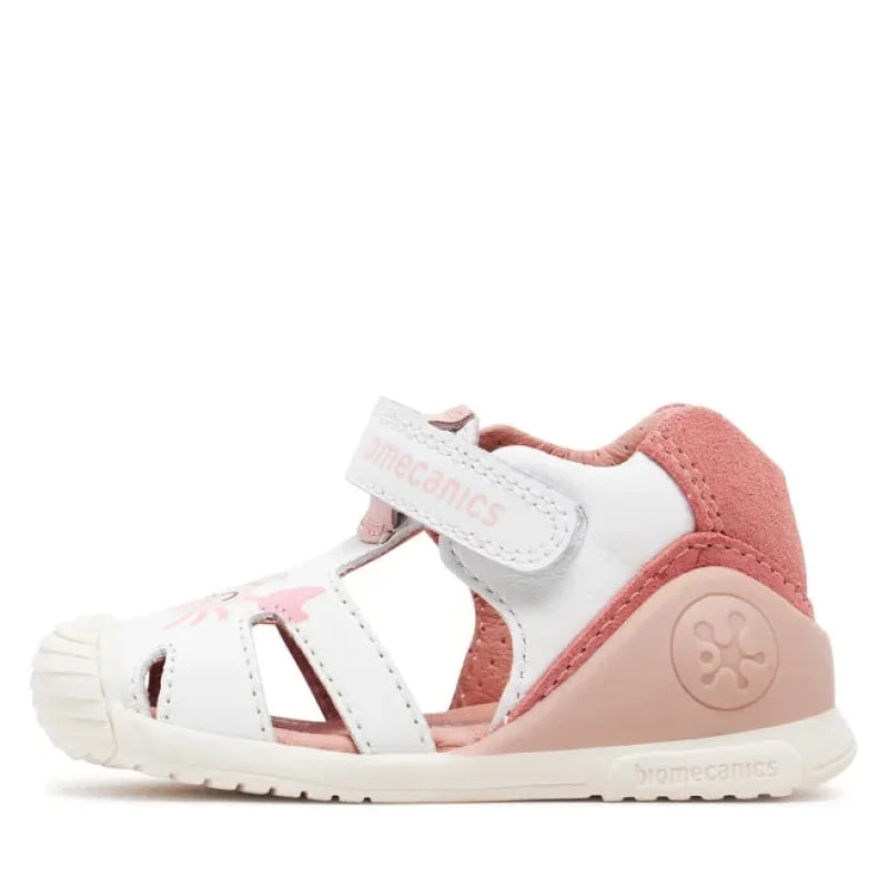 Biomecanics Biomecanics Δερμάτινα Παπουτσοπέδιλα Ανατομικά για Κορίτσι Λευκά Πέδιλο Κορίτσι / Sandals Girl sandalia-biomecanics-242105-a-blanco-0000303701741_4