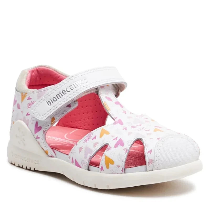 Biomecanics Biomecanics Δερμάτινα Ανατομικά Παπουτσοπέδιλα για Κορίτσι Λευκά Πέδιλο Κορίτσι / Sandals Girl sandalia-biomecanics-242231-b-m-blanco-0000303705985