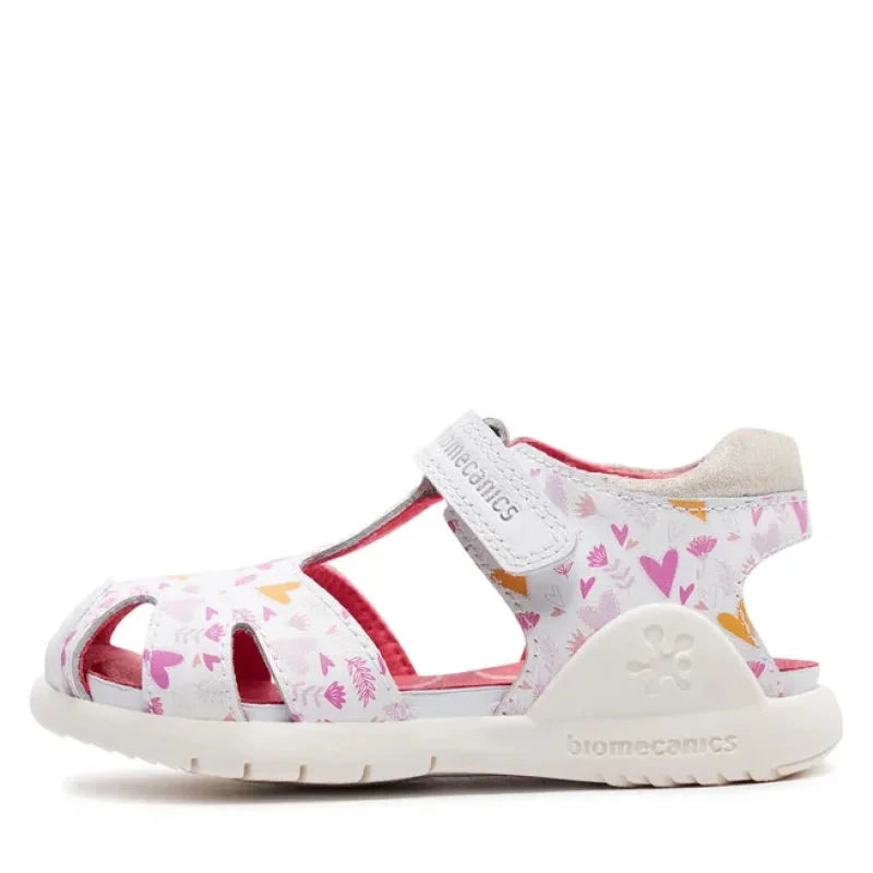 Biomecanics Biomecanics Δερμάτινα Ανατομικά Παπουτσοπέδιλα για Κορίτσι Λευκά Πέδιλο Κορίτσι / Sandals Girl sandalia-biomecanics-242231-b-m-blanco-0000303705985_4