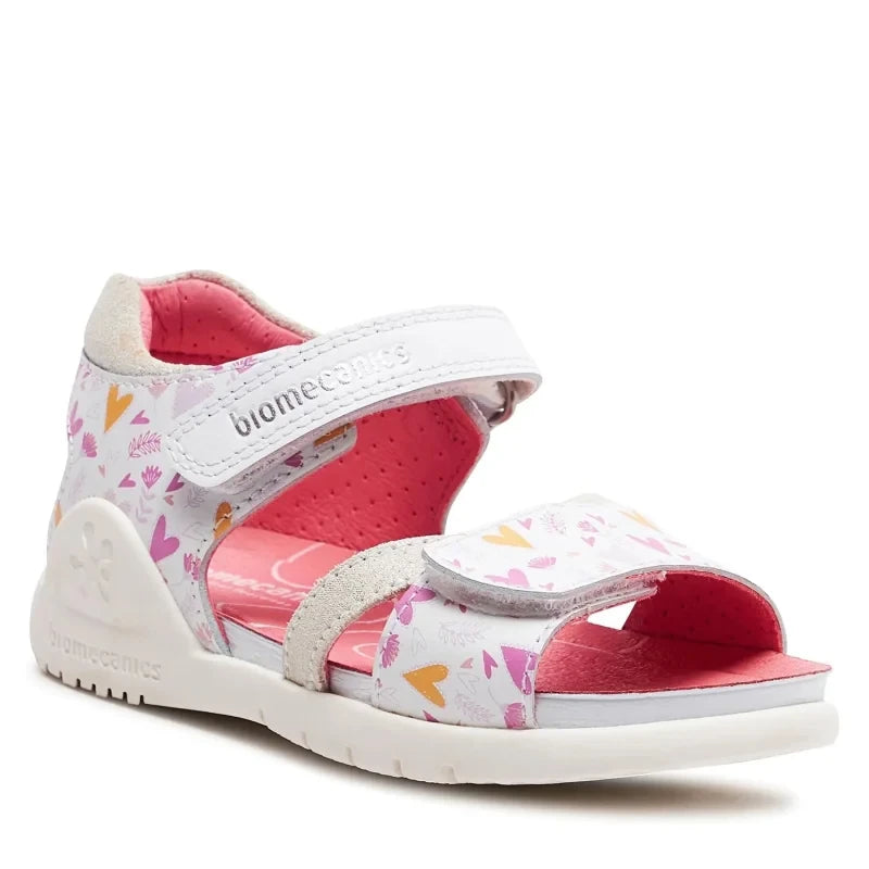 Biomecanics Biomecanics Δερμάτινα Ανατομικά Πέδιλα για Κορίτσι Λευκά Πέδιλο Κορίτσι / Sandals Girl sandalia-biomecanics-242234-b-m-bianco-0000303706074