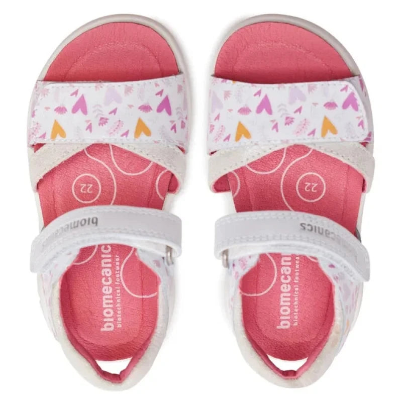 Biomecanics Biomecanics Δερμάτινα Ανατομικά Πέδιλα για Κορίτσι Λευκά Πέδιλο Κορίτσι / Sandals Girl sandalia-biomecanics-242234-b-m-bianco-0000303706074_3