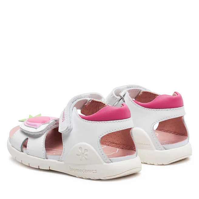 Biomecanics Leather Anatomic Sandals for Girls White