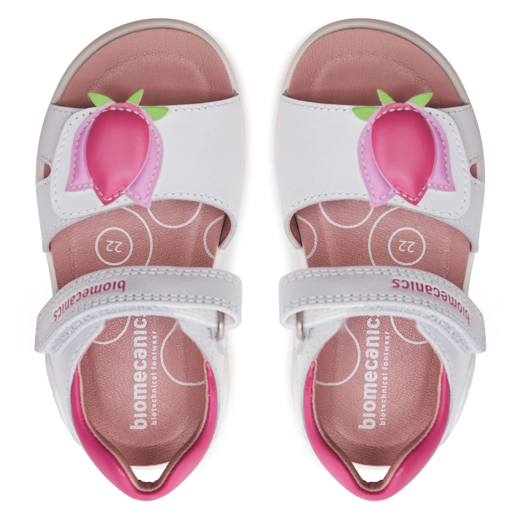 Biomecanics Biomecanics Δερμάτινα Ανατομικά Πέδιλα για Κορίτσι Λευκά Πέδιλο Κορίτσι / Sandals Girl sandalia-biomecanics-242237-a-m-blanco-0000303706104_3