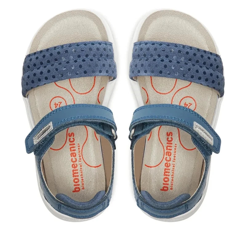 Sandales anatomiques enfant Biomecanics fille Bleu