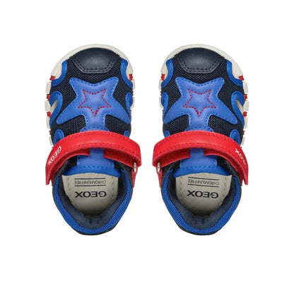Geox Geox Παιδικά Παπουτσοπέδιλα για Αγόρια Μπλέ-Κόκκινο Πέδιλο Αγόρι / Sandals Boy sandalia-geox-b-sandal-iupidoo-b555pc-0bc14-c4226-skouro-mple-0000304616570_3