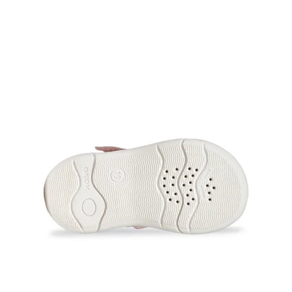 Geox Geox B556FB Sandal Zapito Girl Βρεφικά Δερμάτινα Πέδιλα Ροζ με Καβουράκια Πέδιλο Κορίτσι / Sandals Girl sandalia-geox-b-sandal-zapito-girl-b556fb-05404-c0811-roz-0000305698520_3