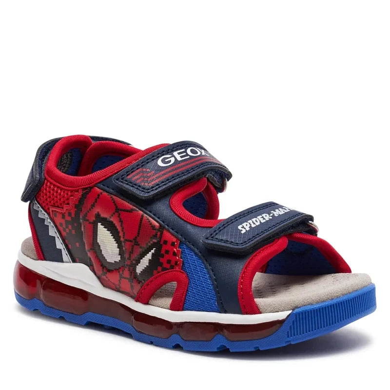 Geox Geox Παιδικά Πέδιλα Ανατομικά με Φωτάκια για Αγόρι Μπλέ Κόκκινα Πέδιλο Αγόρι Φωτάκια / Sandal Boy Lights sandalia-geox-j-sandal-android-boy-j450qb-014ce-c0735-s-navy-red-0000303479718