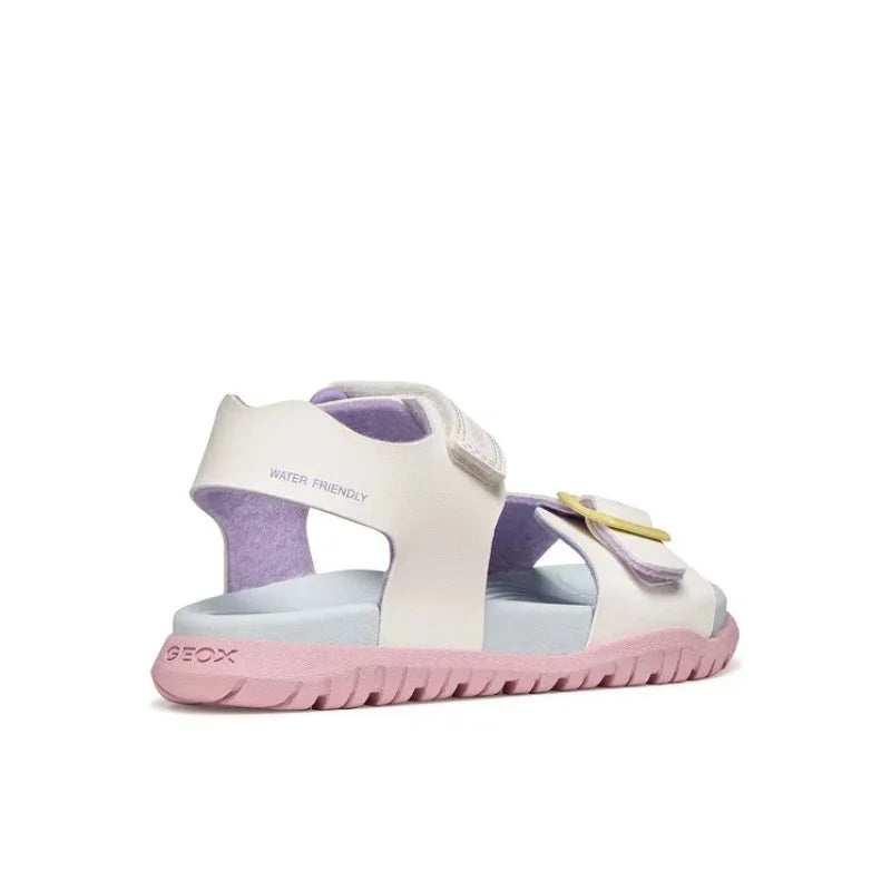 Geox J Sandal Fusbetto Gi J35HQA 000BC C0653 Λευκό Σανδάλια