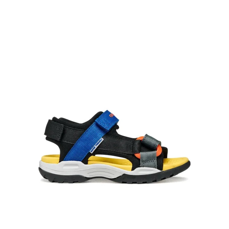 Geox Geox Jr Borealis J450RE 01411 C0245 Μαύρο Παιδικά Σανδάλια Πέδιλο Αγόρι / Sandals Boy sandalia-geox-jr-borealis-j450re-01411-c0245-s-mauro-0000305702043