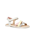 Geox Geox Jr Karly J5235D Παιδικά Δερμάτινα Πέδιλα - Λευκό Έγχρωμο Πέδιλο Κορίτσι / Sandals Girl sandalia-geox-jr-karly-j5235d-000bc-c0761-s-egkhromo-0000304619465_1