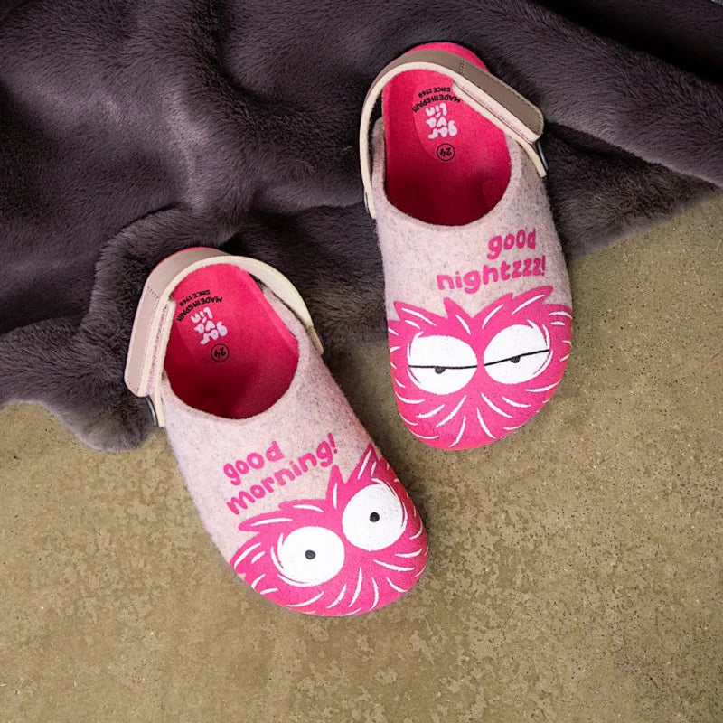 Garvalin Children's Anatomical Slippers for Girls Pink
