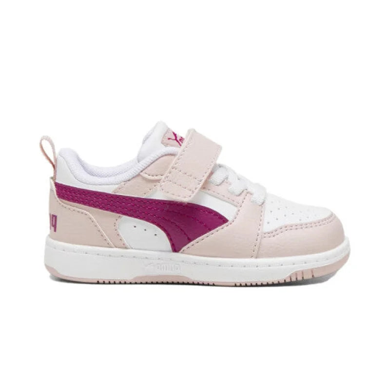 Puma Puma Rebound V6 Lo Λευκό - Άνεση και Στυλ σε Κάθε Βήμα Sneaker Κορίτσι / Sneaker Girl sneakers-puma-koritsi-leyko-roz-pastel-kai-mwb_0004_Layer93-550x550