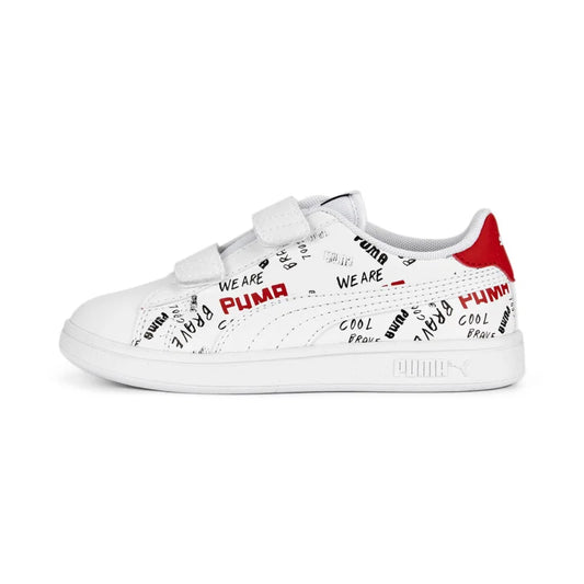 Puma Παιδικά Sneakers με Σκρατς Λευκά