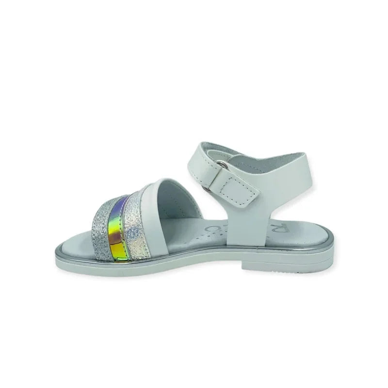Ricco Ricco Παιδικά Ελληνικά Δερμάτινα Πέδιλα Χειροποίητα Ανατομικά για Κορίτσια Λευκά Πέδιλο Κορίτσι / Sandals Girl 4388210B-001C-4D4B-8AD8-DF62E3FFBFBE