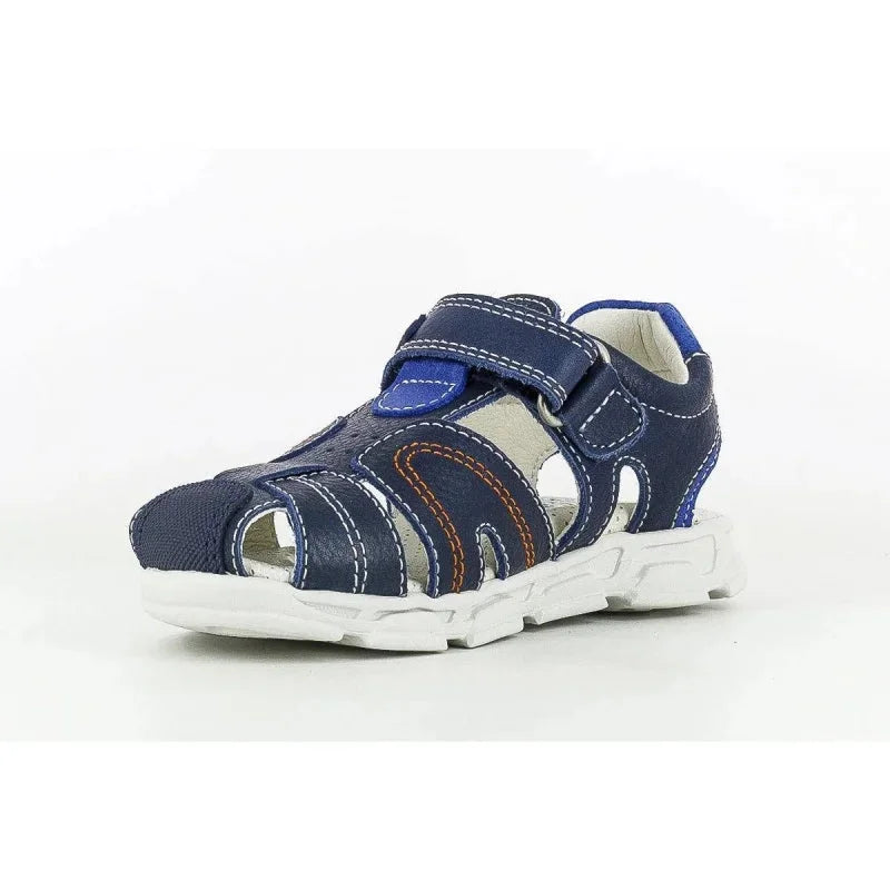 Pablosky Pablosky Παιδικά Ανατομικά Δερμάτινα Παπουτσοπέδιλα για Αγόρια Μπλε Navy Πέδιλο Αγόρι / Sandals Boy 501125-hd-0005