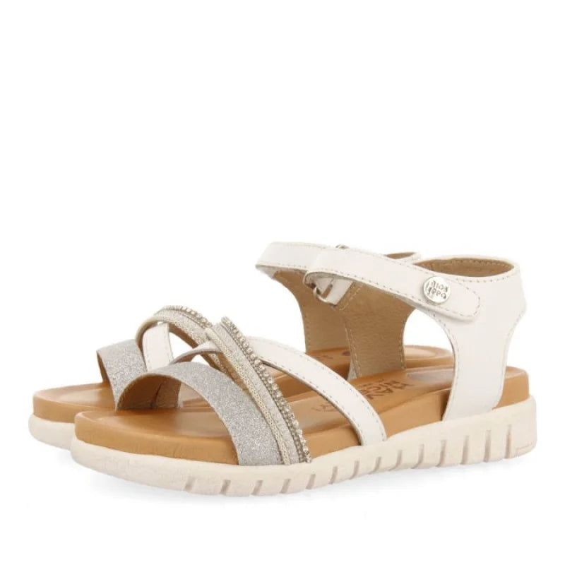 Gioseppo Gioseppo Δερμάτινα Ανατομικά Παιδικά Πέδιλα για Κορίτσια Λευκό Πέδιλο Κορίτσι / Sandals Girl 68219_blanco_02