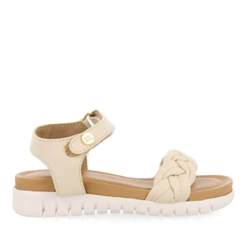 Gioseppo Gioseppo Δερμάτινα Ανατομικά Παιδικά Πέδιλα για Κορίτσια Μπεζ Πέδιλο Κορίτσι / Sandals Girl 68234_off-white_01_1