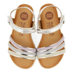 Gioseppo Gioseppo Δερμάτινα Ανατομικά Παιδικά Πέδιλα για Κορίτσια Ασημένια Πέδιλο Κορίτσι / Sandals Girl 68237_plata_04