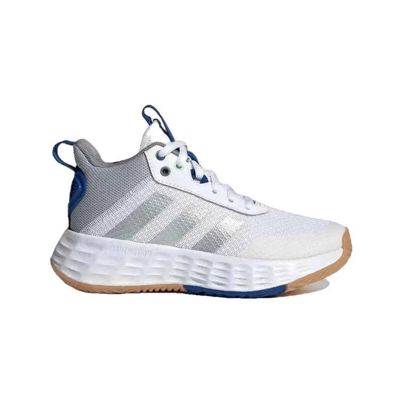 Adidas Adidas Αθλητικά Παιδικά Παπούτσια Μπάσκετ OwnTheGame 2.0 K Cloud White / Silver Metallic / Royal Blue Αθλητικά Αγόρι /Sportshoes Boys Adidas-AW23-GW1553-Grey-Poline-_-_-314