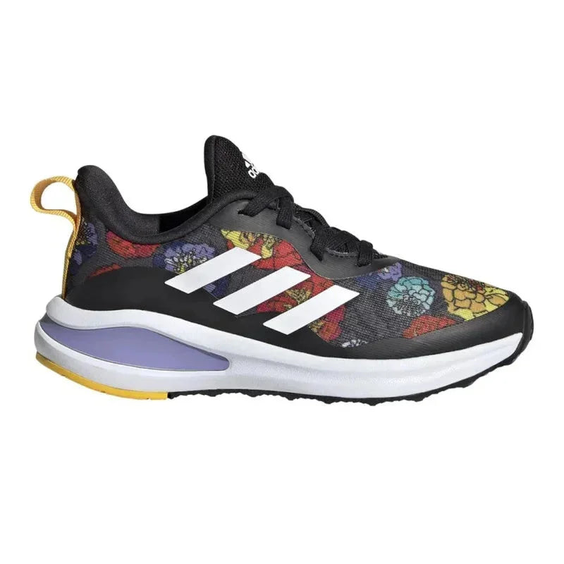 Adidas Adidas Αθλητικά Παιδικά Παπούτσια Running Fortarun El Core Black / Cloud White / Bold Gold Αθλητικά Κορίτσι /Sportshoes Girl Adidas-SS22-GV7846-Black-Poline-_-_-142