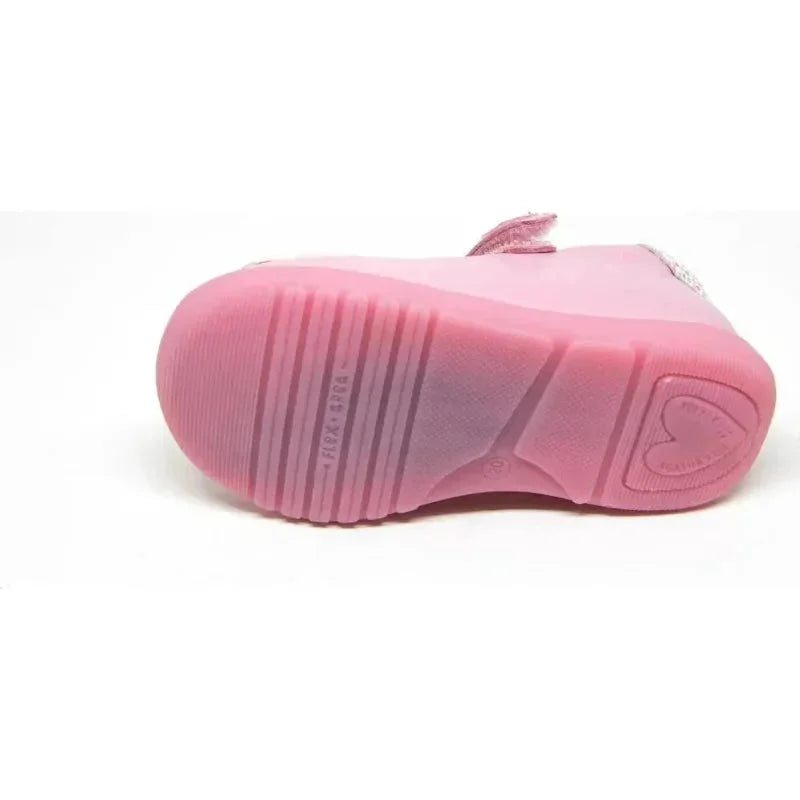 Αgatha Ruiz De La Prada Agatha Ruiz De La Prada Παιδικές Μπαλαρίνες με Σκρατς Δερμάτινες Ροζ Μπαρέτα/ Ballerina / Flat Shoes Girl Agatha-Ruiz-De-La-Prada-192900-Pink-Poline-_-_-460