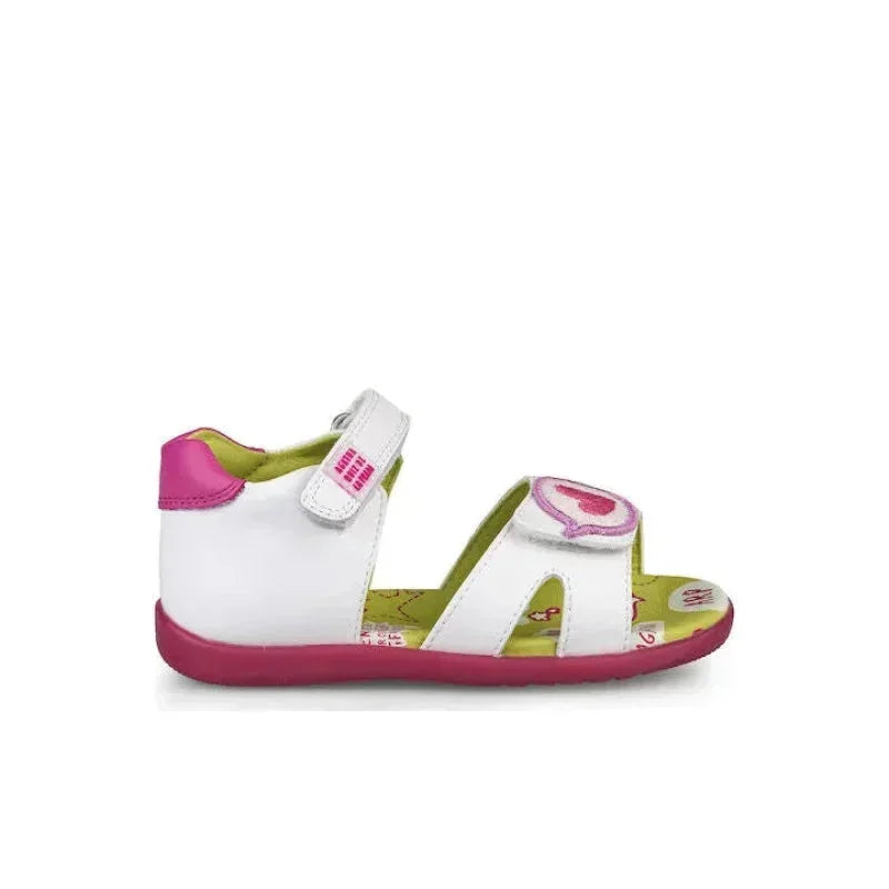 Αgatha Ruiz De La Prada Agatha Ruiz De La Prada Παιδικά Πέδιλα Λευκά Πέδιλο Κορίτσι / Sandals Girl Agatha-Ruiz-De-La-Prada-202901-White-Poline-_-_-255
