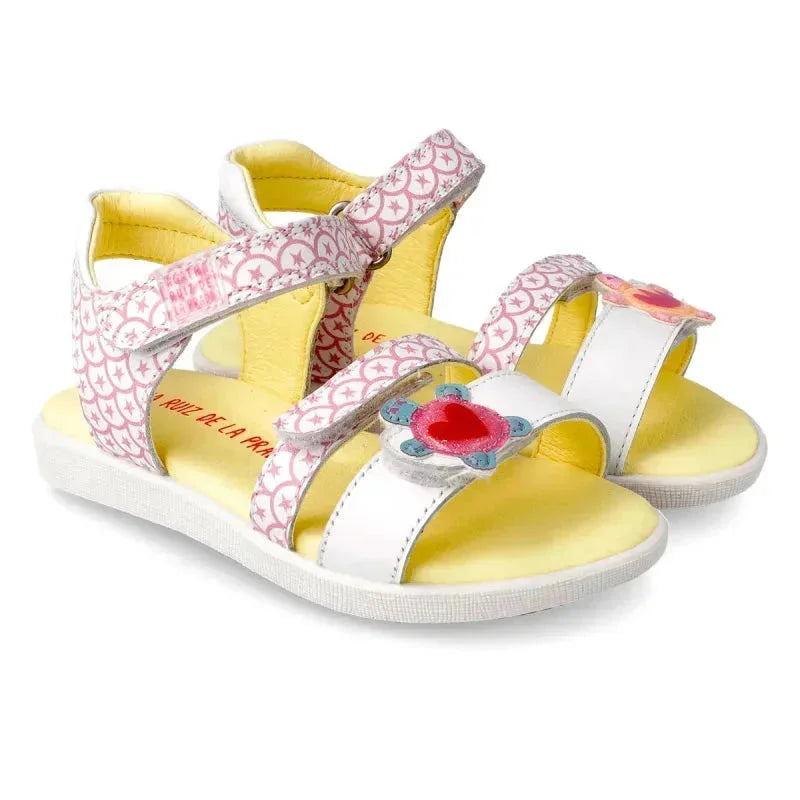 Αgatha Ruiz De La Prada Agatha Ruiz De La Prada Παιδικά Πέδιλα Λευκά Πέδιλο Κορίτσι / Sandals Girl Agatha-Ruiz-De-La-Prada-212933-White-Poline-_-_-377