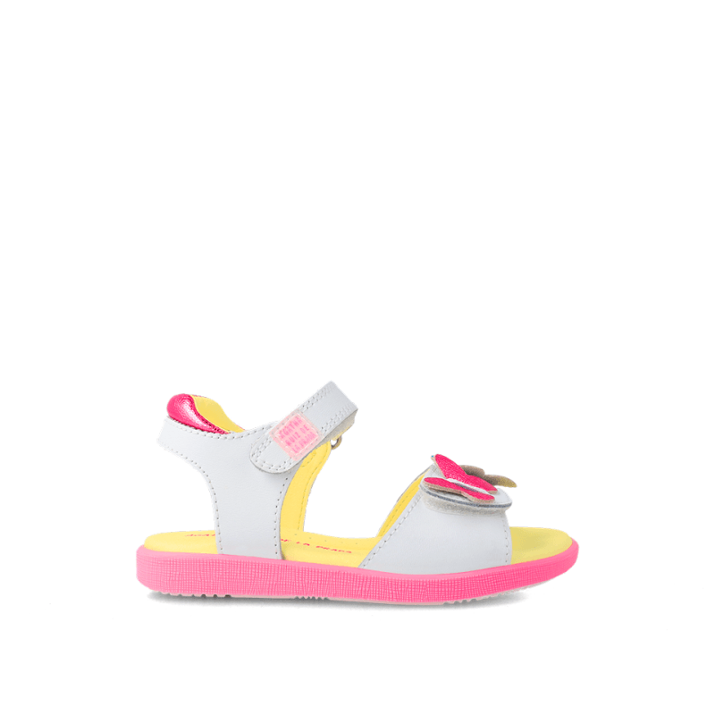 Αgatha Ruiz De La Prada Agatha Ruiz De La Prada Παιδικά Πέδιλα Λευκά Πέδιλο Κορίτσι / Sandals Girl Agatha-Ruiz-De-La-Prada-SS23-232945-White-Poline-_-_-486