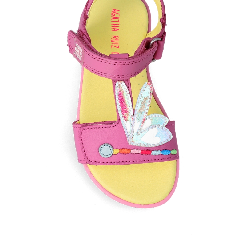 Αgatha Ruiz De La Prada Agatha Ruiz De La Prada Παιδικά Πέδιλα Ροζ Πέδιλο Κορίτσι / Sandals Girl Agatha-Ruiz-De-La-Prada-SS23-232947-Fuchsia-Poline-_-_-444
