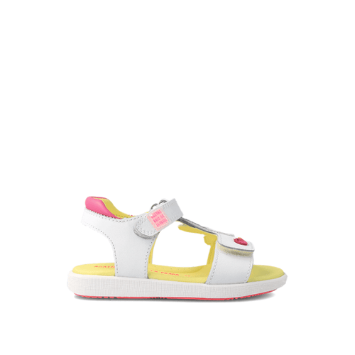 Αgatha Ruiz De La Prada Agatha Ruiz De La Prada Παιδικά Πέδιλα Λευκά Πέδιλο Κορίτσι / Sandals Girl Agatha-Ruiz-De-La-Prada-SS23-232947-White-Poline-_-_-508
