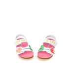 Αgatha Ruiz De La Prada Agatha Ruiz De La Prada Παιδικά Πέδιλα Λευκά Πέδιλο Κορίτσι / Sandals Girl Agatha-Ruiz-De-La-Prada-SS23-232960-White-Poline-_-_-492