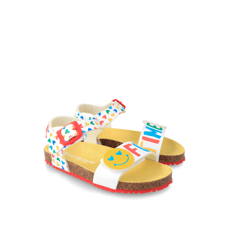 Αgatha Ruiz De La Prada Agatha Ruiz De La Prada Παιδικά Πέδιλα Λευκά Πέδιλο Κορίτσι / Sandals Girl Agatha-Ruiz-De-La-Prada-SS23-232963-White-Poline-_-_-114