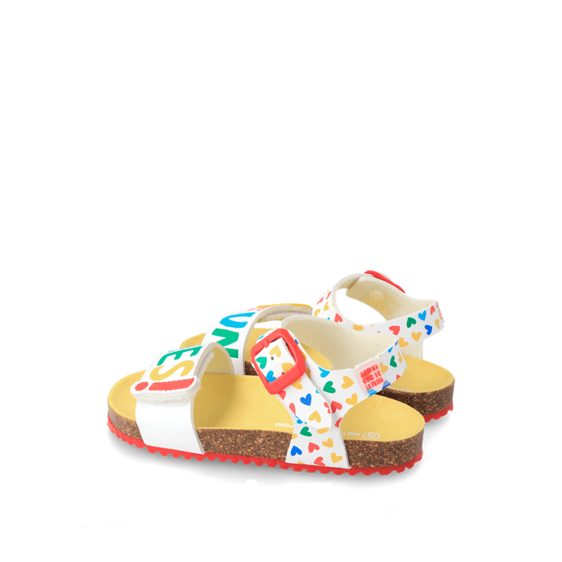 Αgatha Ruiz De La Prada Agatha Ruiz De La Prada Παιδικά Πέδιλα Λευκά Πέδιλο Κορίτσι / Sandals Girl Agatha-Ruiz-De-La-Prada-SS23-232963-White-Poline-_-_-541