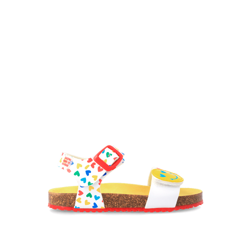 Αgatha Ruiz De La Prada Agatha Ruiz De La Prada Παιδικά Πέδιλα Λευκά Πέδιλο Κορίτσι / Sandals Girl Agatha-Ruiz-De-La-Prada-SS23-232963-White-Poline-_-_-849