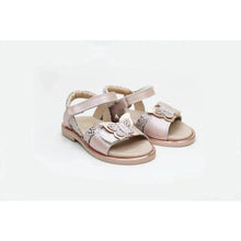 Arties Sandales en cuir fille doré rose