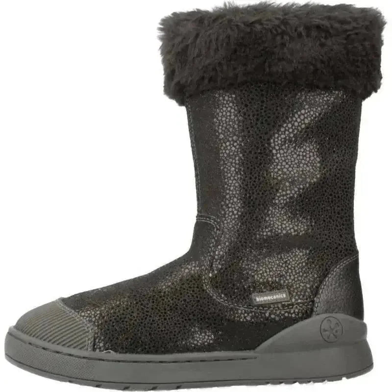Biomecanics Biomecanics Ανατομική Δερμάτινη Παιδική Μπότα με Φερμουάρ Γκρί Μποτάκι Κορίτσι / Boots Girl Biomecanics-191206-Dk-Grey-Poline-_-_-444