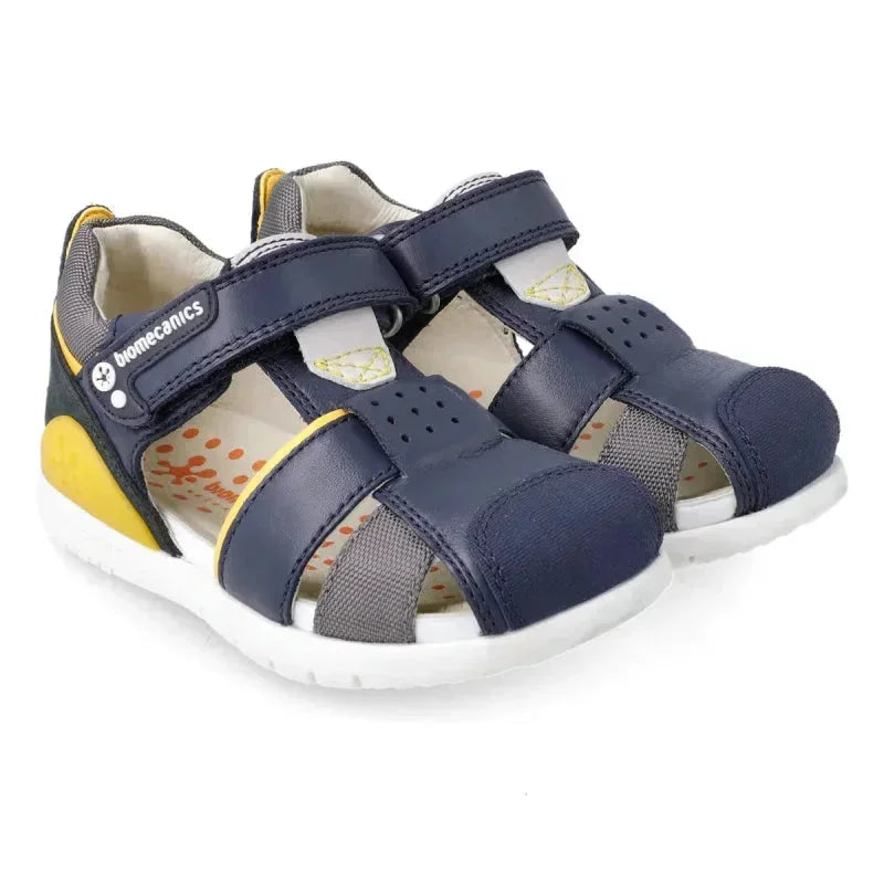 Biomecanics Biomecanics Παπουτσοπέδιλα Ανατομικά Navy Μπλε Πέδιλο Αγόρι / Sandals Boy Biomecanics-212187-Blue-Poline-_-_-1
