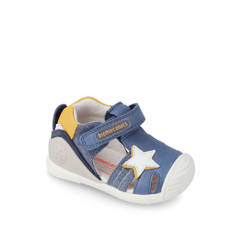 Biomecanics Biomecanics Δερμάτινα Παπουτσοπέδιλα Ανατομικά για Αγόρι Μπλέ Πέδιλο Αγόρι / Sandals Boy Biomecanics-SS23-232148-Blue-Poline-_-_-388