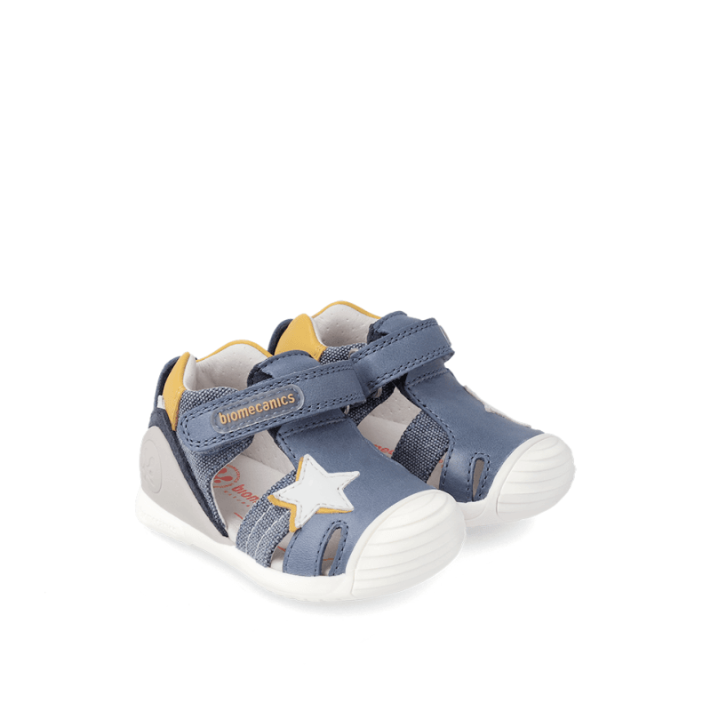 Biomecanics Biomecanics Δερμάτινα Παπουτσοπέδιλα Ανατομικά για Αγόρι Μπλέ Πέδιλο Αγόρι / Sandals Boy Biomecanics-SS23-232148-Blue-Poline-_-_-995