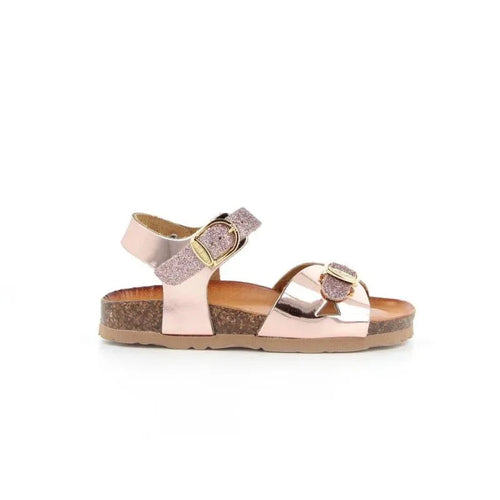 Bionatura Leather Children's Sandals for Girls Pink