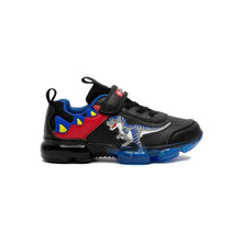 Bull Boys Children's Anatomical Sneakers for Boys with Dinosaurs and Lights Black