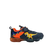 Bull Boys Bull Boys Παιδικά Ανατομικά Sneakers για Αγόρι με Δεινόσαυρους και Φωτάκια Μπλε Παπούτσι Αγόρι Φωτάκια / Shoes with Lights Boy Bull-Boys-AW23-DNAL2206-Blue-Poline-_-_-10