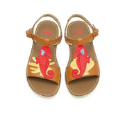 Camper Camper Παιδικά Δερμάτινα Πέδιλα Twins για Κορίτσια Ανατομικά Καφέ Πέδιλο Κορίτσι / Sandals Girl Camper-K800427-001-Brown-Poline-_-_-77