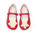 Camper Camper Δερμάτινες Παιδικές Soft Μπαλαρίνες για Κορίτσια Κόκκινες Μπαρέτα/ Ballerina / Flat Shoes Girl Camper-K800433-002-Red-Poline-_-_-452