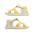 Camper Camper Παιδικά Πέδιλα Twins Δερμάτινα Ανατομικά για Κορίτσια Κίτρινα Πέδιλο Κορίτσι / Sandals Girl Camper-K800444-002-Beige-Yellow-Poline-_-_-495